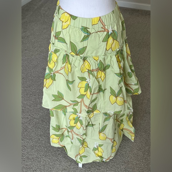 NWT 🍋 Ryegrass Tiered Maxi Lemon Dress Size XL - Picture 3 of 9